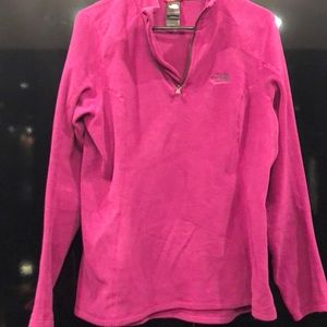 New purple North Face zip sweatshirt